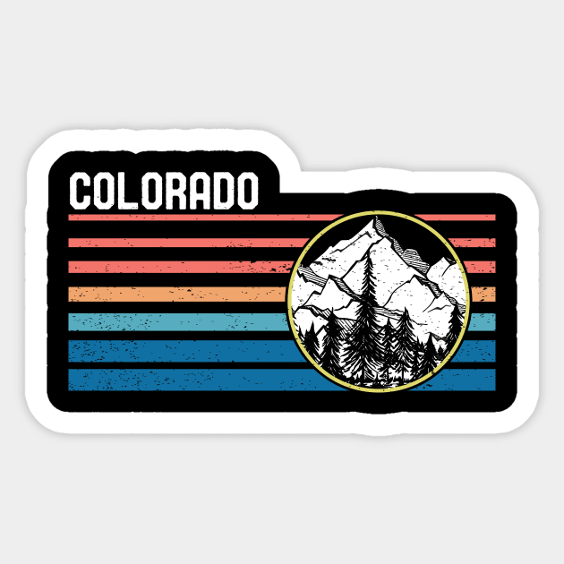 Vintage Colorado Souvenir Retro Mountain 80s 70s Sticker by mrsmitful01